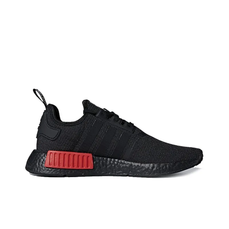 Adidas Originals Nmd R1 Core Black Lush Red-1