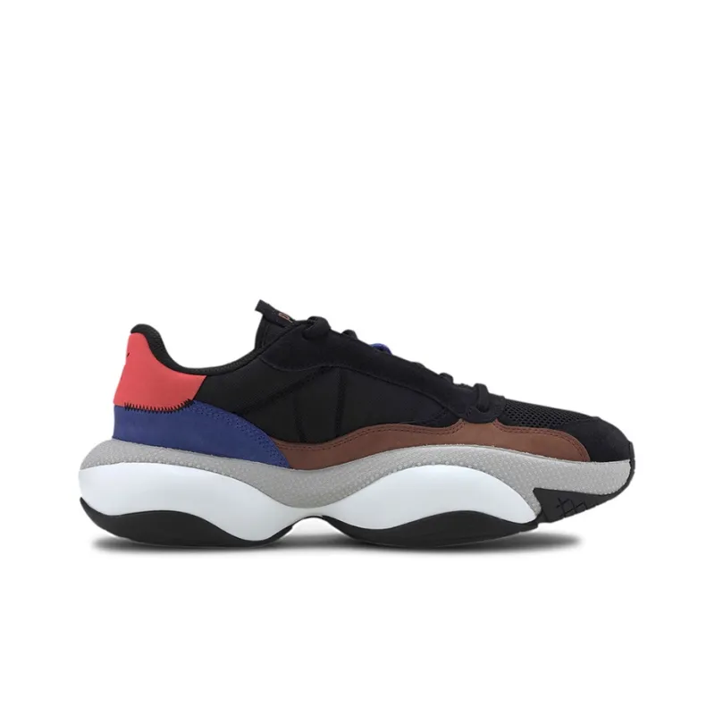 PUMA Alteration Premium Leather Black Blue Red-1