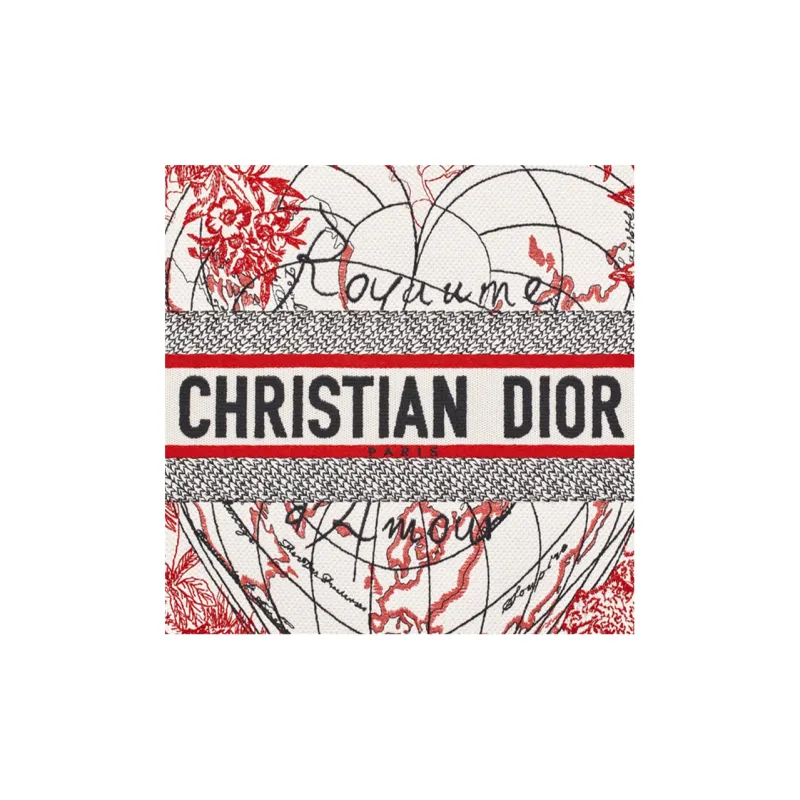 DIOR BookTote Polyester Totes Handbags Regular Women's Red-4