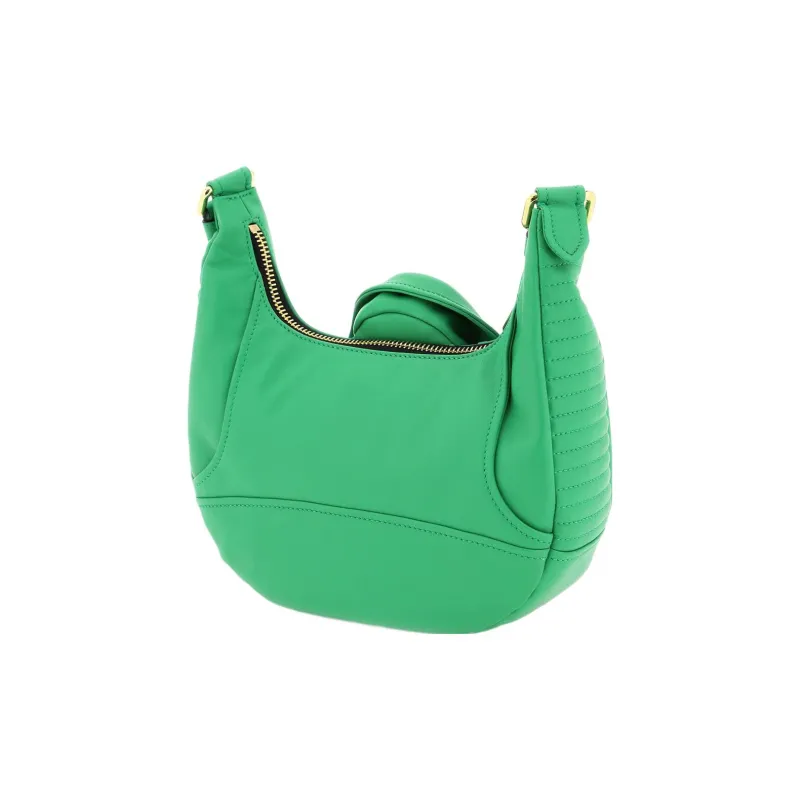 MOSCHINO Nappa Leather Handbag Shoulder Bag Women's Green-1
