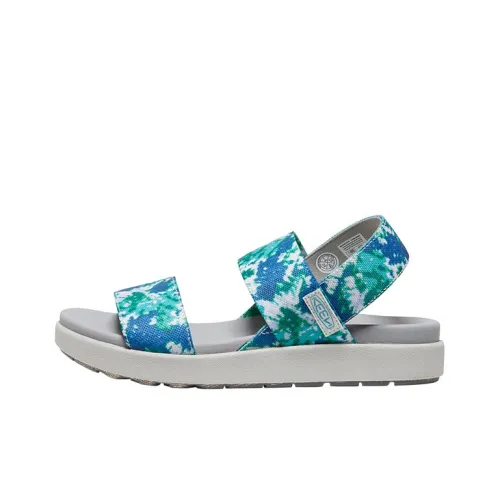 Keen Elle Backstrap Beach Sandals Women's Green/Cyan/Blue