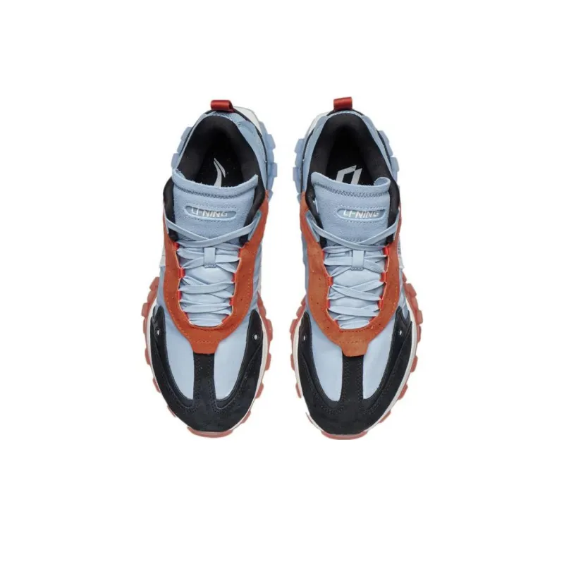LiNing OVERLOAD 021 Fall And Winter Trendy Runway Collection Low Top Casual Shoes Men's Mist Blue-3