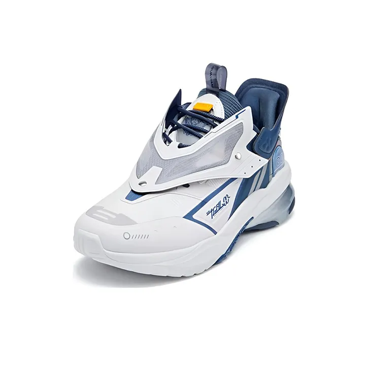 361° Gundam Angel Low Top Sports Casual Shoes Men's Gray Blue-1
