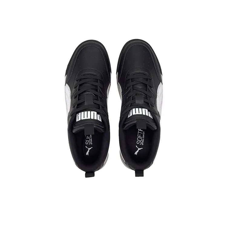 PUMA Backcourt Sl Cushioning Wear-Resistant Low-Top Casual Shoes Unisex Black White-2