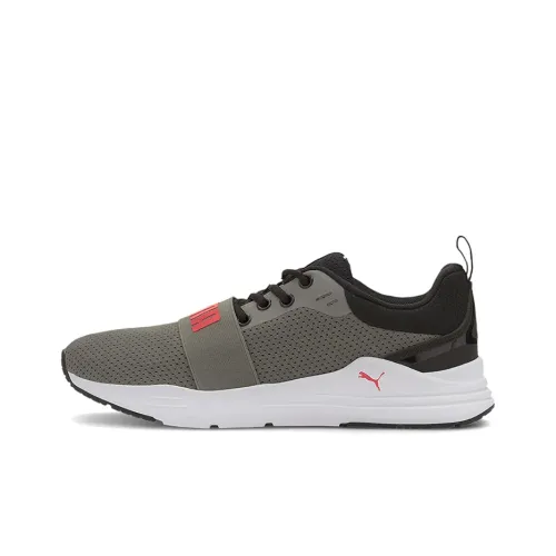 PUMA Wired Casual Shoes Men Low-Top Gray/White/Orange