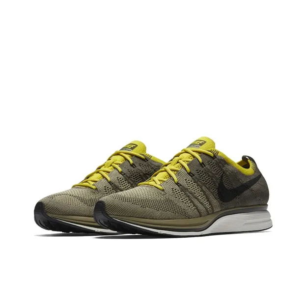 Nike Flyknit Trainer Cargo Khaki Bright Citron-2