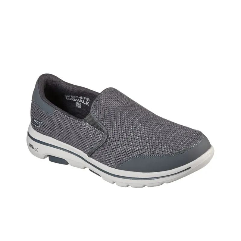 Skechers Go Walk 5 Cushioning, Breathable, Supportive, Rebound Low Top Casual Shoes Men's Gray-2