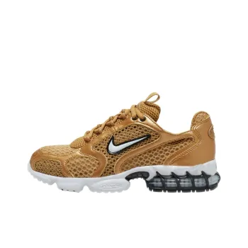 Nike Air Zoom Spiridon Cage 2 Cushioning Anti Slip And Wear Resistant Low Top Casual Shoes Women's Desert Yellow