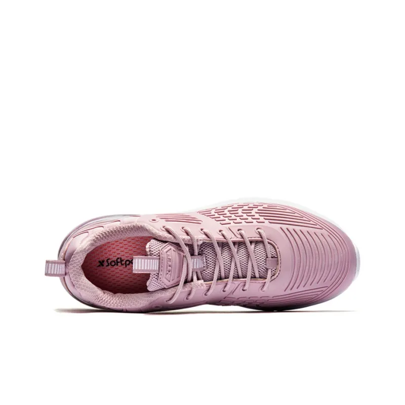 XTEP Little Air Cushion Casual Shoes Women's Low Top Pink/Red-2
