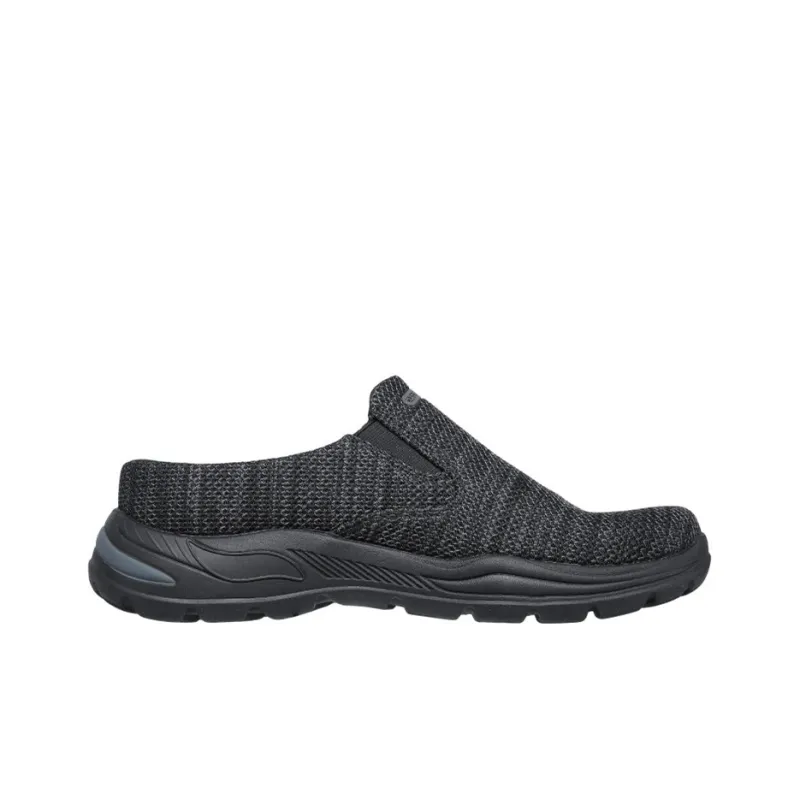 Skechers Arch Fit Motley Breathable Low-Top Casual Shoes Black-1