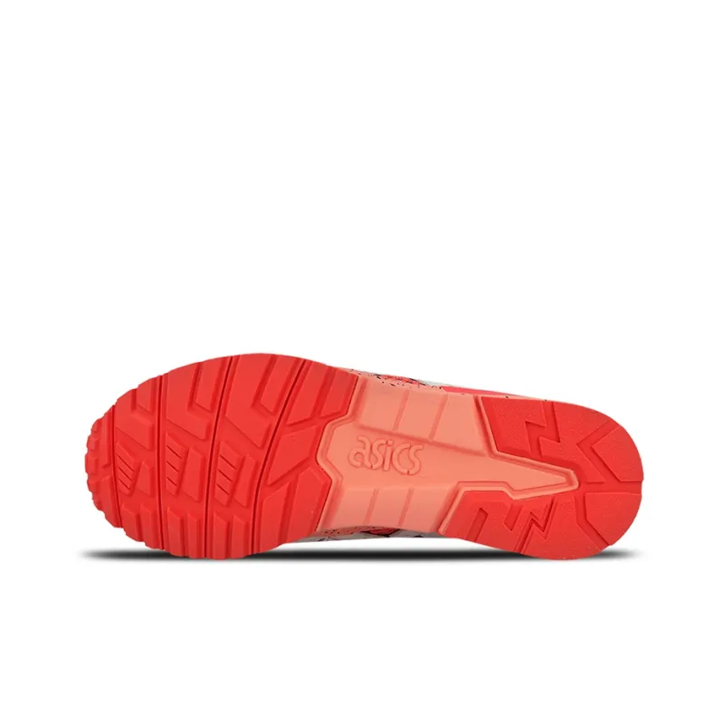 Asics Gel-Lyte V Anti-Slip Wear-Resistant Low-Top Casual Shoes Men's White Orange Orange-4