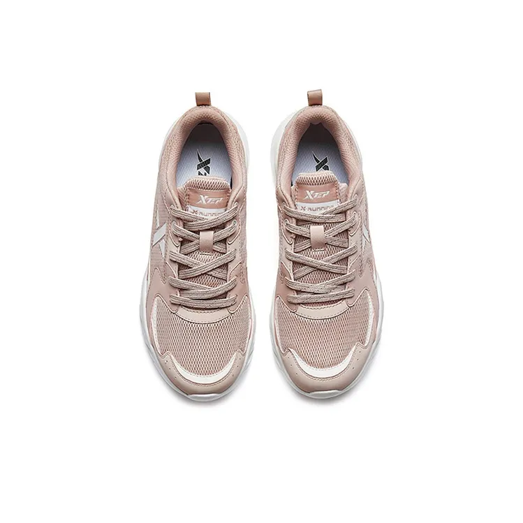 XTEP Casual Shoes Women's Low Top Pink White-2