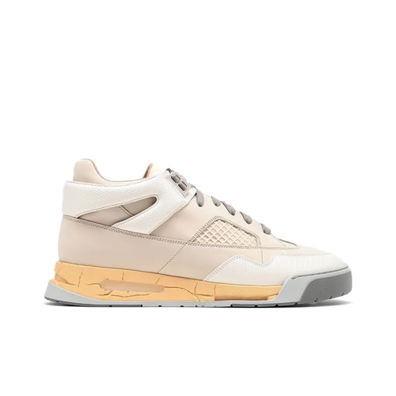 Maison Margiela DDSTCK Low Top Casual Shoes Men's Light Umber Patchwork-1