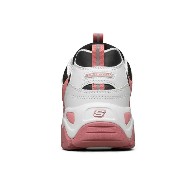 Skechers D'lites 2.0 Running Shoes White/Black/Pink Women's-2