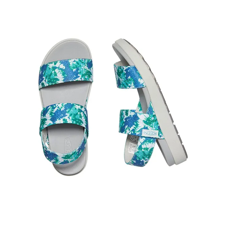 KEEN Elle Backstrap Beach Sandals Women's Tie Dye Turquoise-4