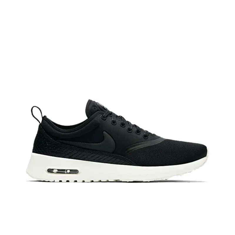 Nike Air Max Thea Ultra Premium Cushioned Slip Resistant Low Top Casual Shoes Women's Black White-1