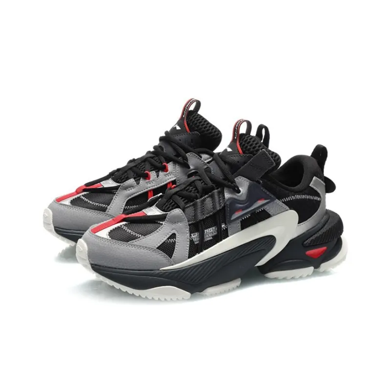 LINING Casual Shoes Men Low Top Black/Gray-2
