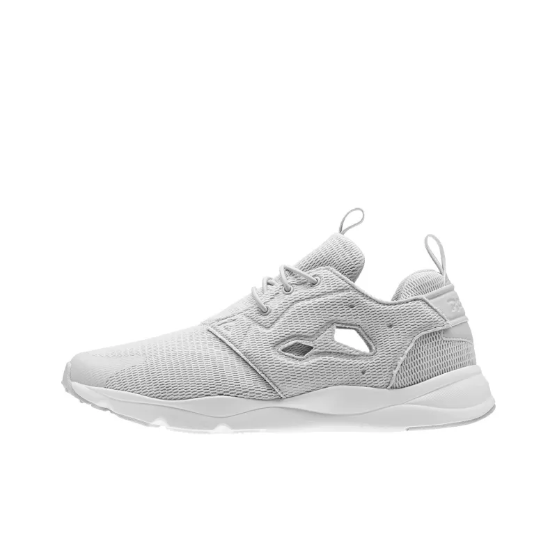 Reebok Furylite Aom Cushioning Anti-Slip And Wear-Resistant Low-Top Casual Shoes Unisex Gray White-0