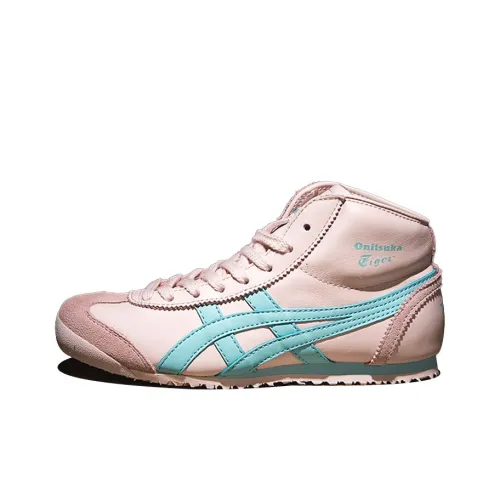 Onitsuka Tiger Mexico Mid Runner Casual Shoes Women's Mid-Top Pink/Blue