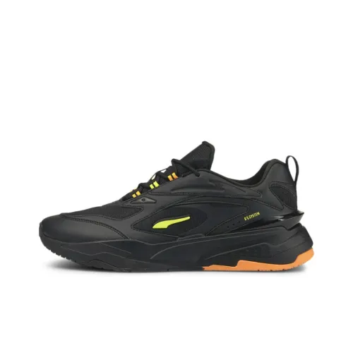 PUMA RS-Fast Casual Shoes Unisex Low-Top Black/Neon Yellow/Orange