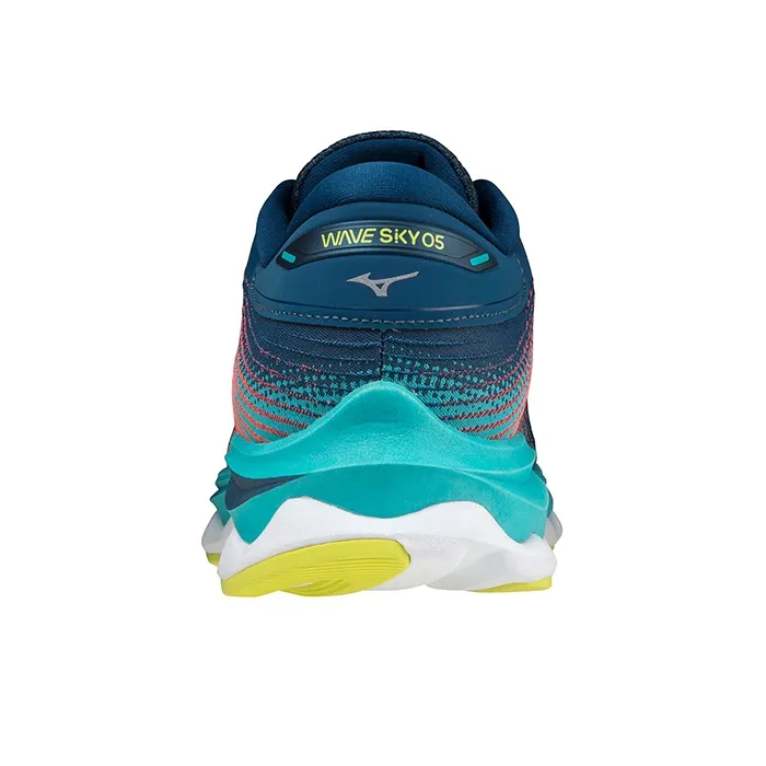 Mizuno Wave Sky 5 Casual Shoes Men Low Top Black/Blue-3