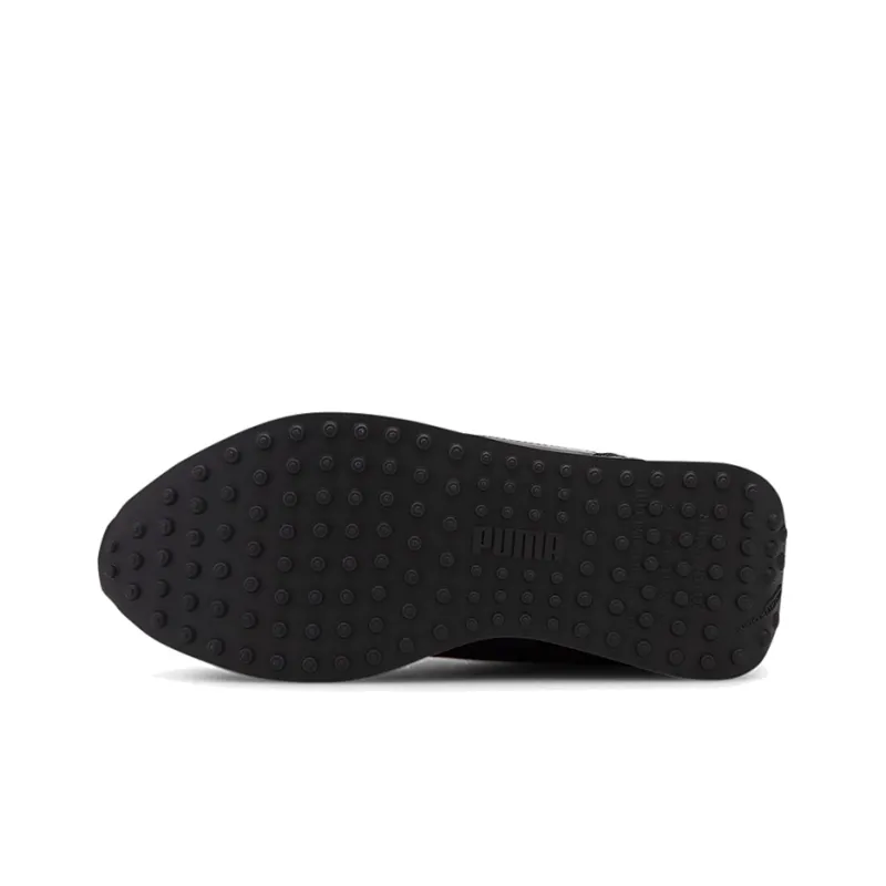 PUMA Mile Rider Bright Peaks Anti-Slip And Wear-Resistant Lightweight Low-Top Casual Shoes Women's Black Gray Orange-5