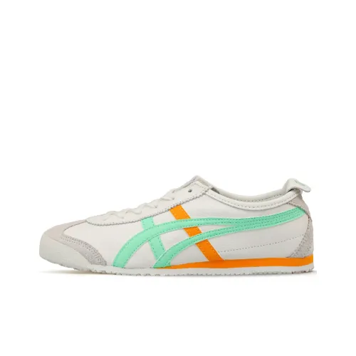 Onitsuka Tiger MEXICO 66 Casual Shoes Women's Low-Top White/Green Yellow