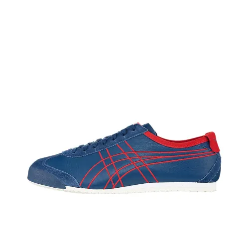 Onitsuka Tiger MEXICO 66 Casual Shoes Unisex Low-Top Dark Blue Red