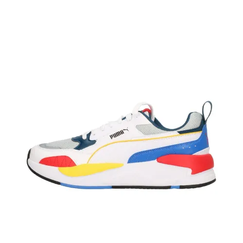 PUMA X-RAY Casual Shoes Men Low-Top White/Blue/Red/Yellow