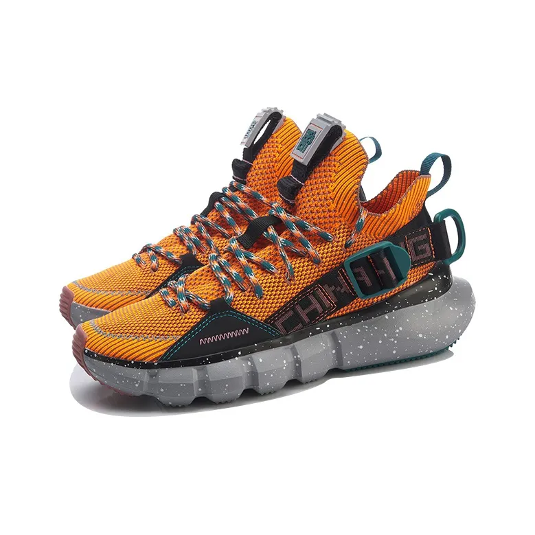 LiNing Essence 2.3 Cushioning Anti-Slip And Wear-Resistant Low-Top Casual Shoes Women's Neon Radiant Orange-2