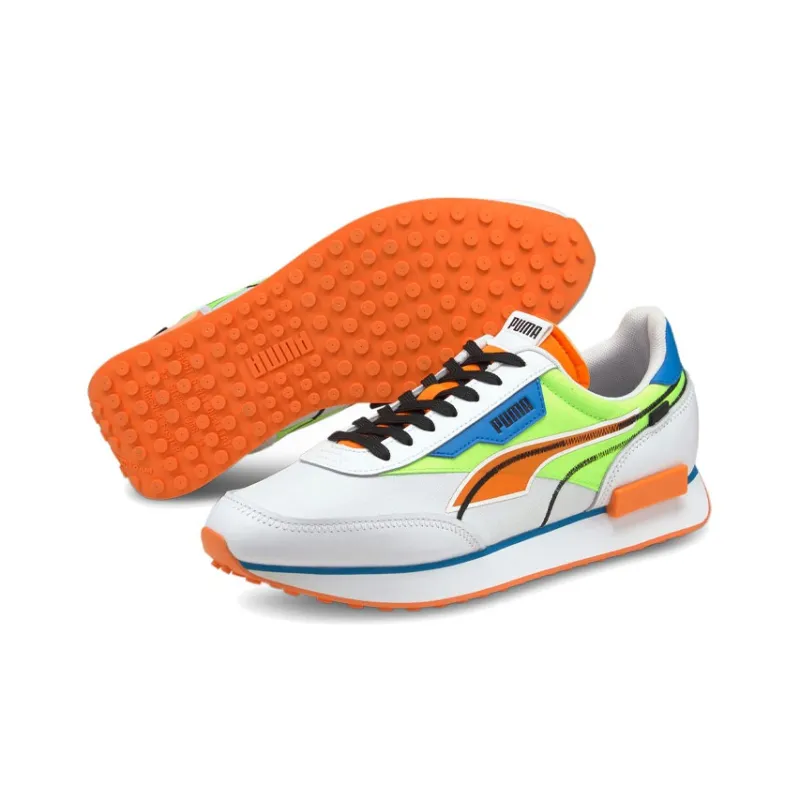 PUMA Future Rider Twofold White Green Glare-2
