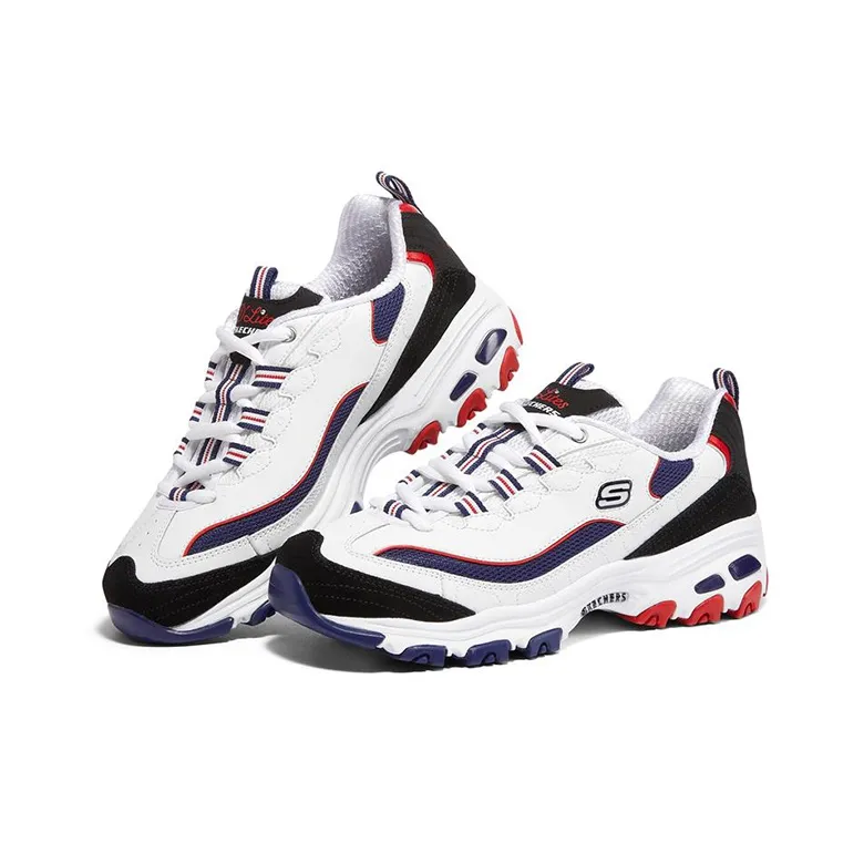 Skechers D'LITES 1.0 Cushioning Anti Slip And Wear Resistant Coverage Support Low Top Casual Shoes Women's Marine Blue-2