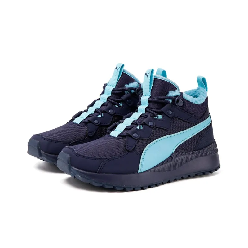 PUMA Pacer Next Sb Wtr Cushioned Anti-Slip And Wear-Resistant Warm Mid-Top Casual Shoes Unisex Purple Blue-2
