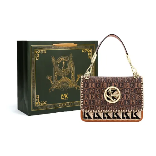 LMK PVC Advanced Casual Small Square Bag Shoulder Bag Regular Women's Umber