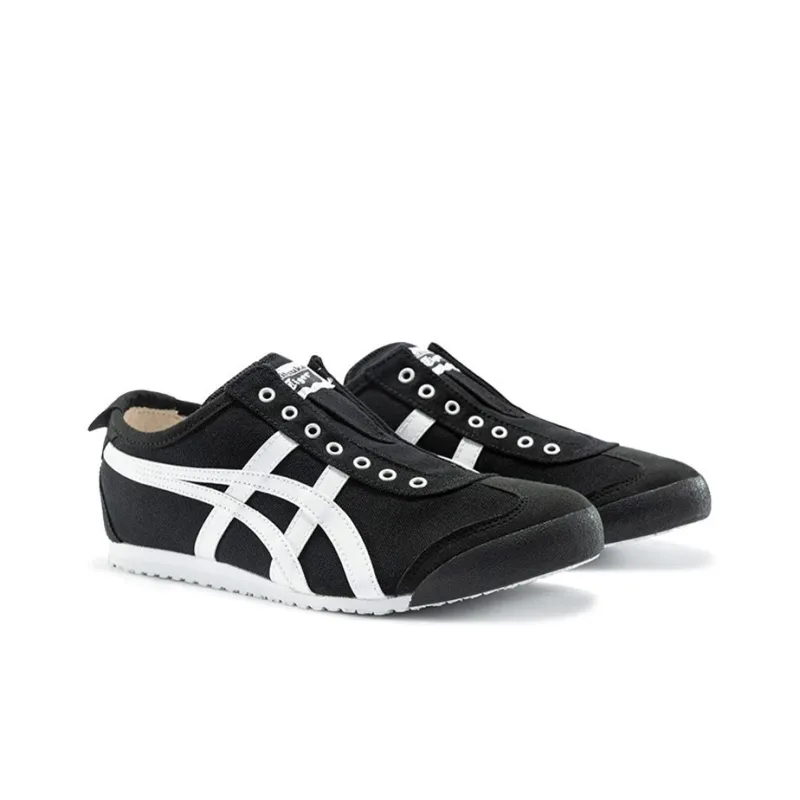 Onitsuka Tiger Mexico 66 Slip On Black White-2