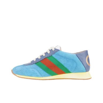 GUCCI Women's Rocket Suede Low 'Blue' Women's