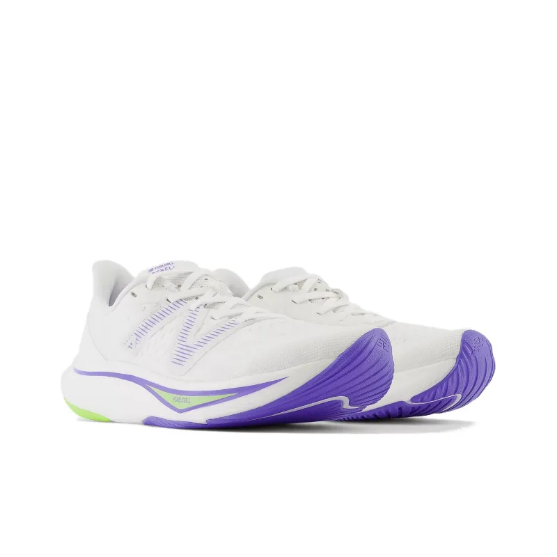 New Balance FuelCell Rebel V3 'White Electric Indigo' Women's-2