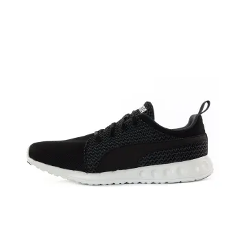 PUMA Carson Runner Knit Anti-Slip And Wear-Resistant Breathable Low-Top Casual Shoes Men's Black