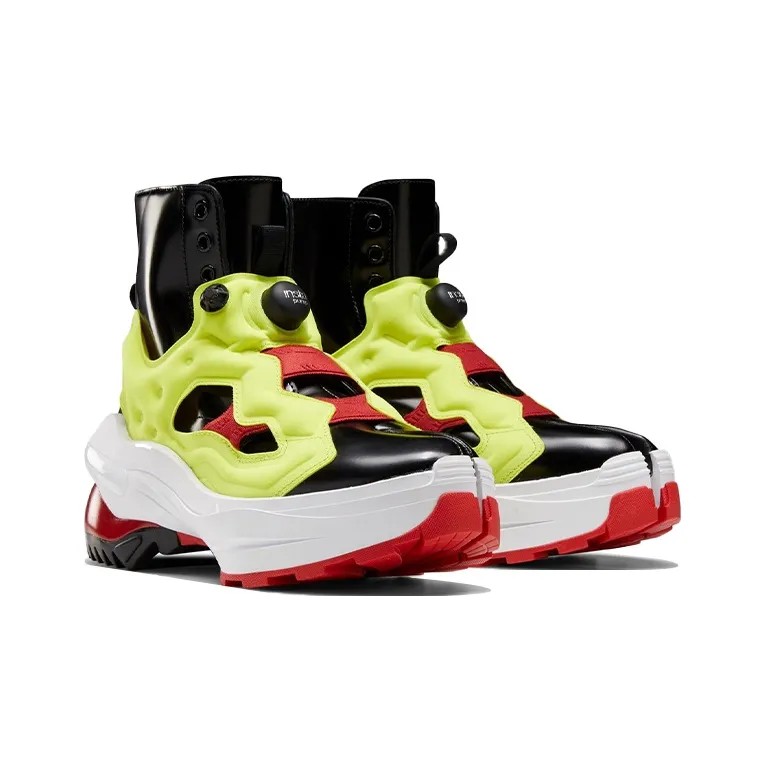 Reebok Maison Margiela X InstaPump Fury Tabi 'Black Yellow Red'-2