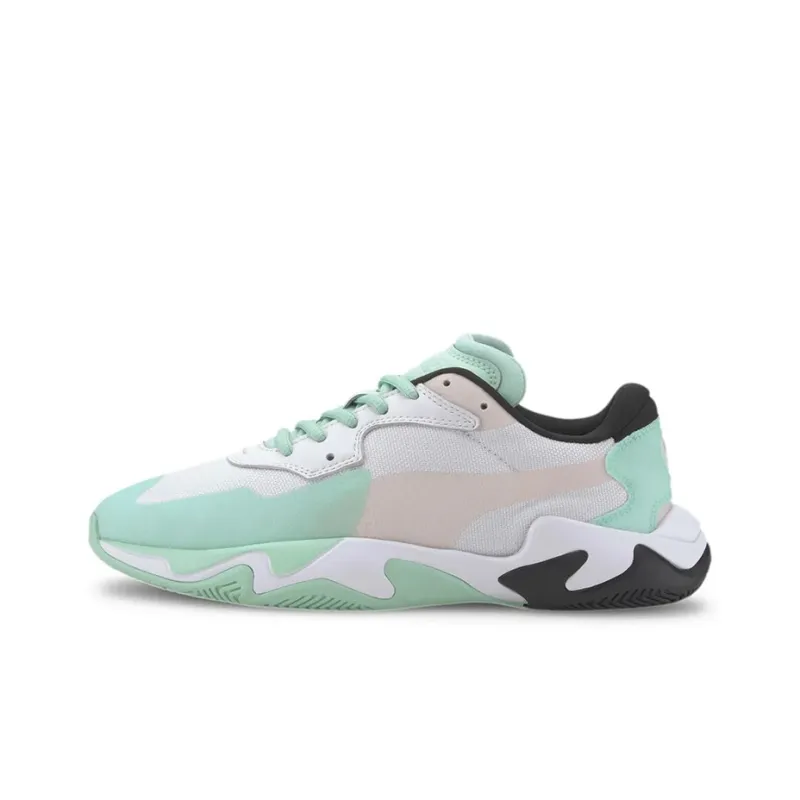 PUMA Storm Plas Tech Durable Cushioning Low-Top Casual Shoes Women's Green-0