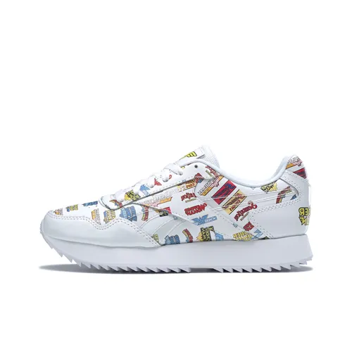 Reebok Royal Glide Casual Shoes Women's Low-Top White/Blue/Red/Yellow