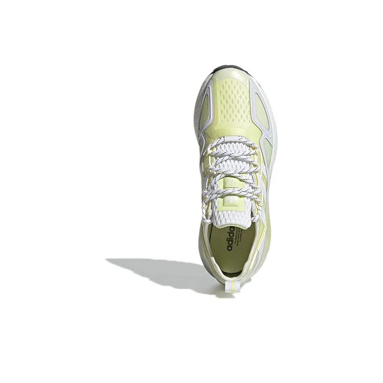 Adidas Originals Zx 2K Boost White Yellow Tint Women's-4