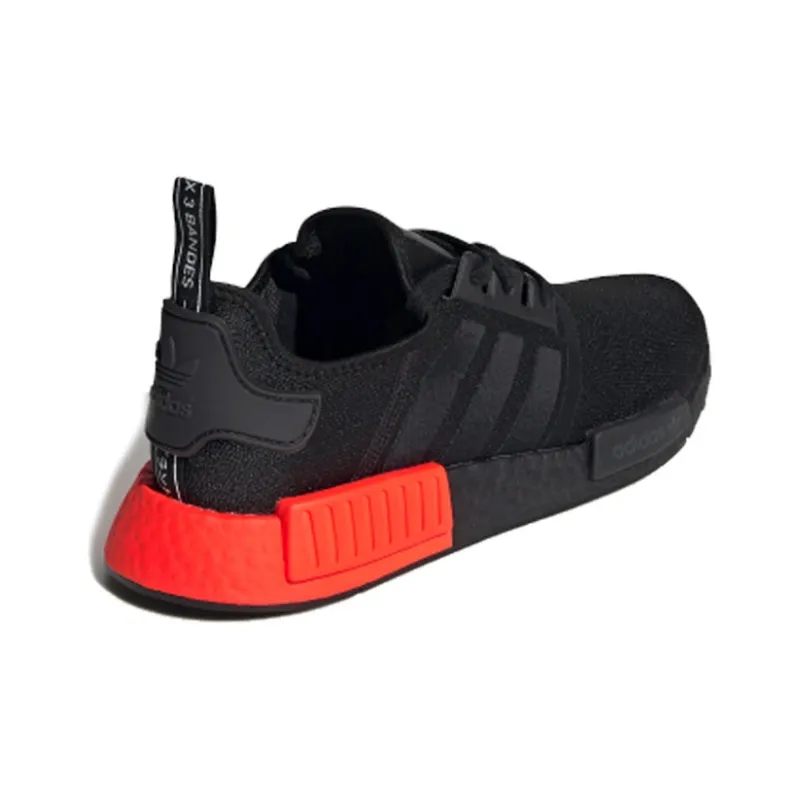 Adidas Originals Nmd R1 Core Black Solar Red-3
