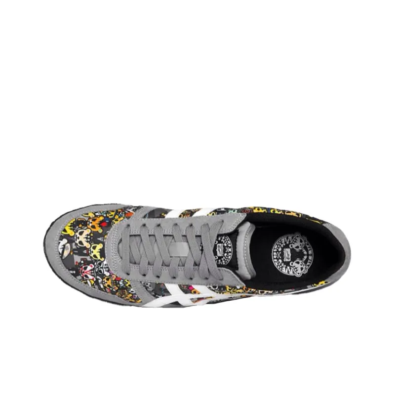Tokidoki x Onitsuka Tiger Ultimate 81 Cushioning Anti-Slip And Wear-Resistant Low-Top Casual Shoes Unisex Gray Black-2