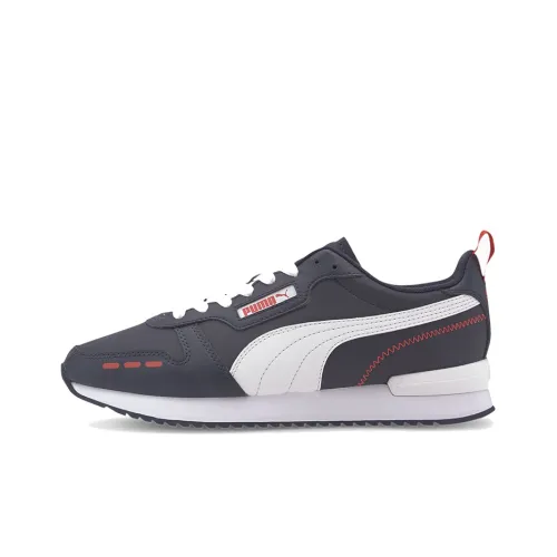 PUMA R78 Black White Red Low Top Shoes/Sneakers