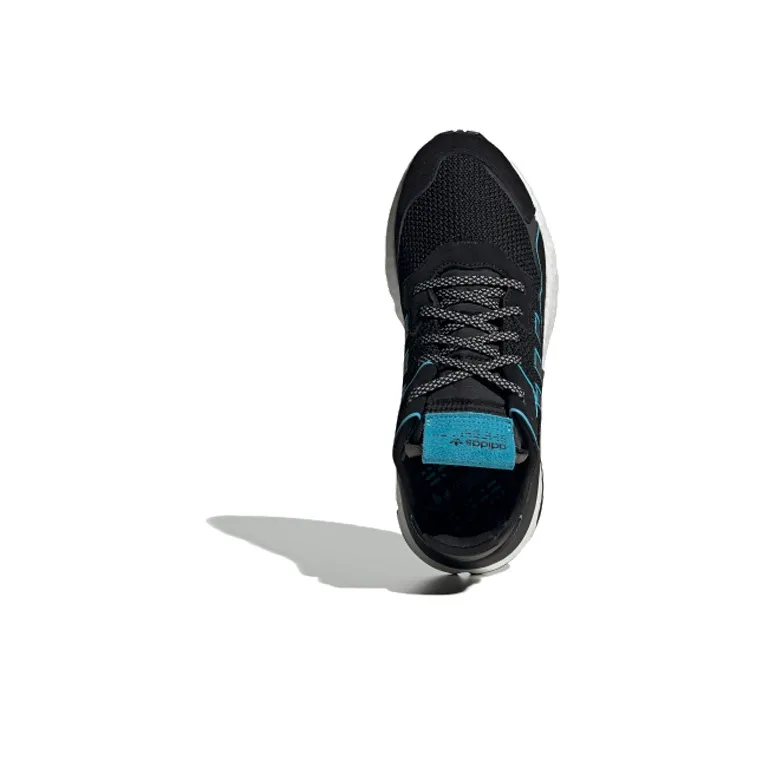 Adidas Nite Jogger Core Black Bright Cyan-3