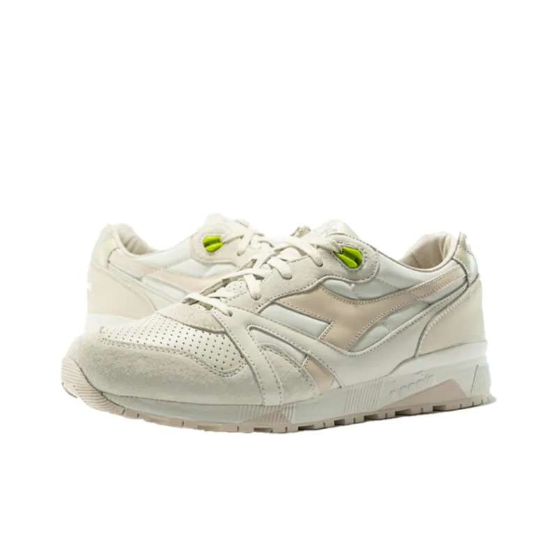 Diadora Anti Slip And Wear Resistant Breathable Low Top Casual Shoes Unisex White-1