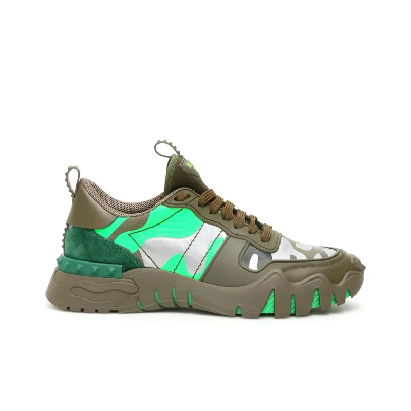 Valentino Rockrunner Camo Plus 'Military Neon Green'-1
