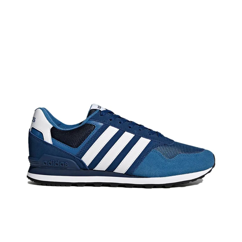 Adidas Neo 10K Breathable Low-Top Casual Shoes Men's Blue White-1