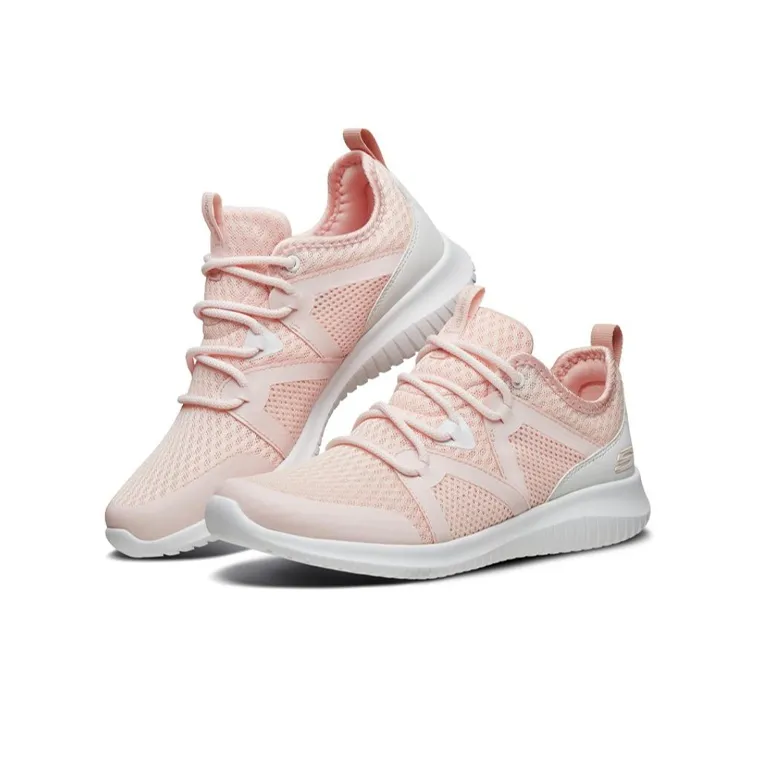 Skechers Ultra Flex Sports Shoes Pink/White Women's-2